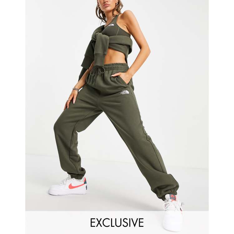 Khaki north hot sale face joggers