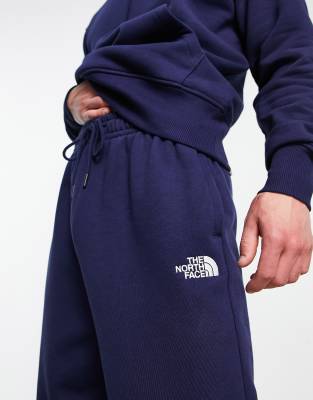 navy north face joggers