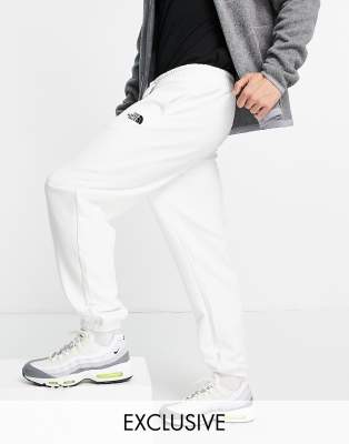 The North Face Oversized Essential joggers in white Exclusive at