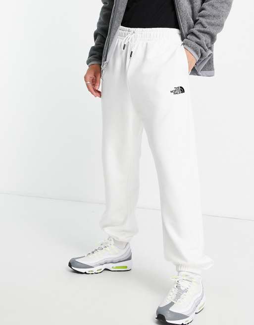 The North Face Oversized Essential joggers in white Exclusive at