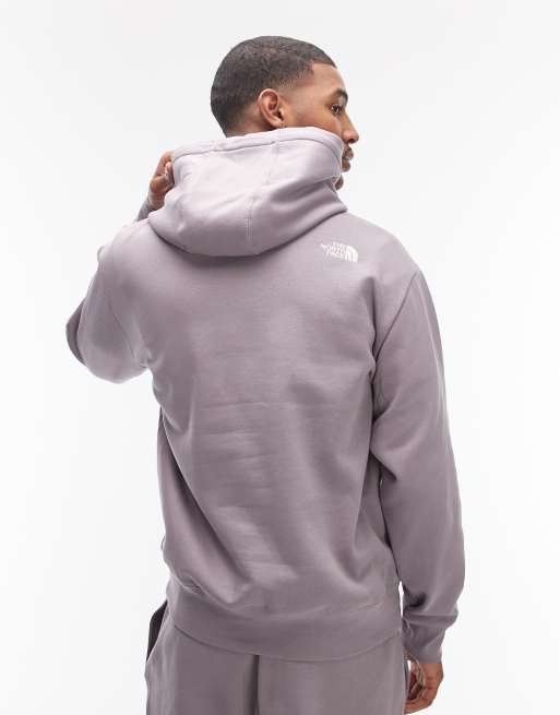 The North Face Oversized Essential logo hoodie in grey, 3 of 5