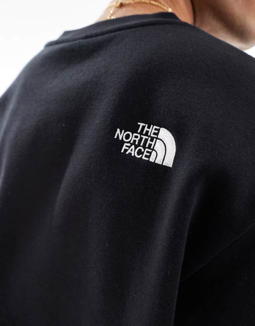 The North Face Oversized Essential logo sweatshirt in black