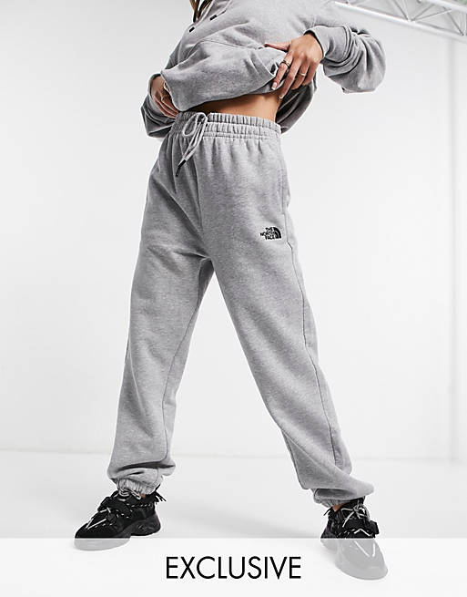 The North Face Oversized Essential sweatpants in gray Exclusive at ASOS ...
