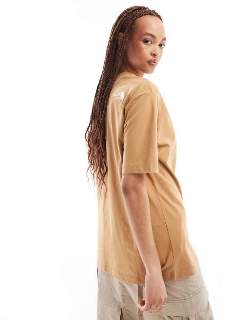 The North Face Oversized heavyweight t-shirt in beige Exclusive at ASOS, 2 of 4
