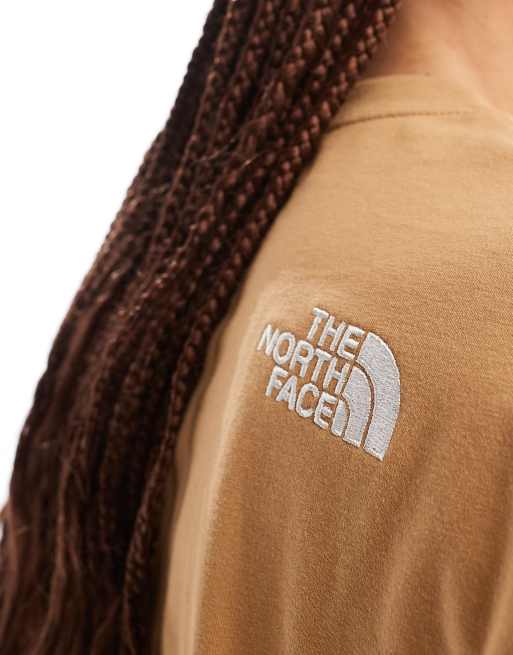 The North Face Oversized heavyweight t-shirt in beige Exclusive at ASOS, 3 of 4