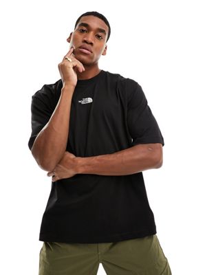 The North Face Oversized heavyweight t-shirt in black Exclusive at ASOS