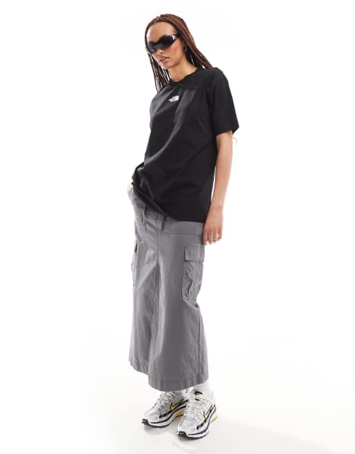 The North Face Oversized heavyweight t-shirt in black Exclusive at ASOS, 3 of 4