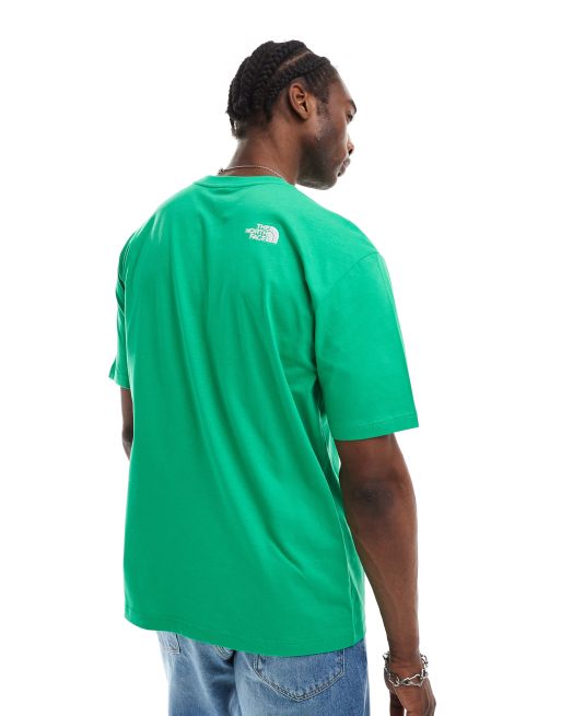 The North Face Oversized heavyweight t-shirt in emerald green Exclusive at FhyzicsShops