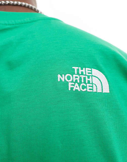 The North Face Oversized heavyweight t-shirt in emerald green Exclusive at ASOS, 2 of 4