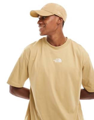 The North Face The North Face Oversized heavyweight t-shirt in stone Exclusive at ASOS-Neutral