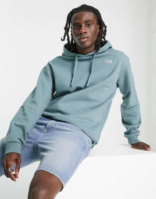 Grey and blue north cheap face hoodie