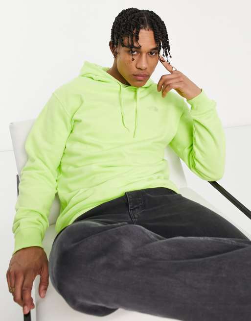 Lime green north face on sale hoodie