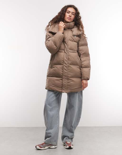 The North Face Oversized Parka jacket in brown, 2 of 4