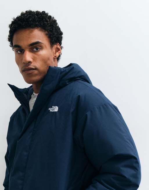 The North Face oversized puffer jacket in navy, 3 of 5