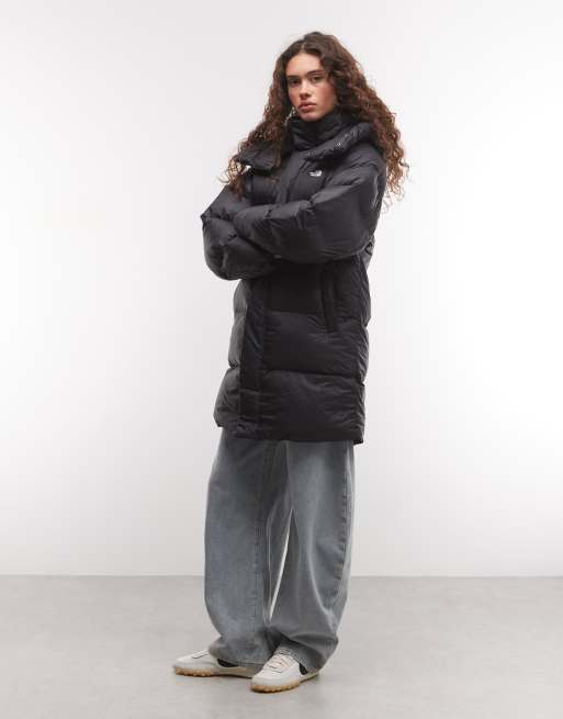 The North Face oversized puffer parka-jakke i sort, 1 af 4