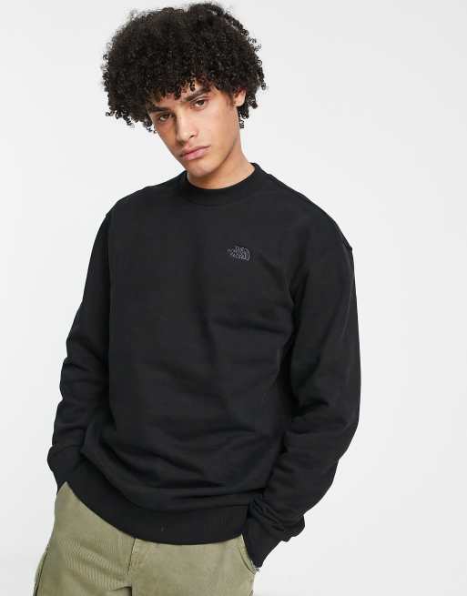 The North Face Oversized sweatshirt in black ASOS