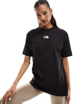 The North Face Oversized T-shirt In Black Exclusive To Asos