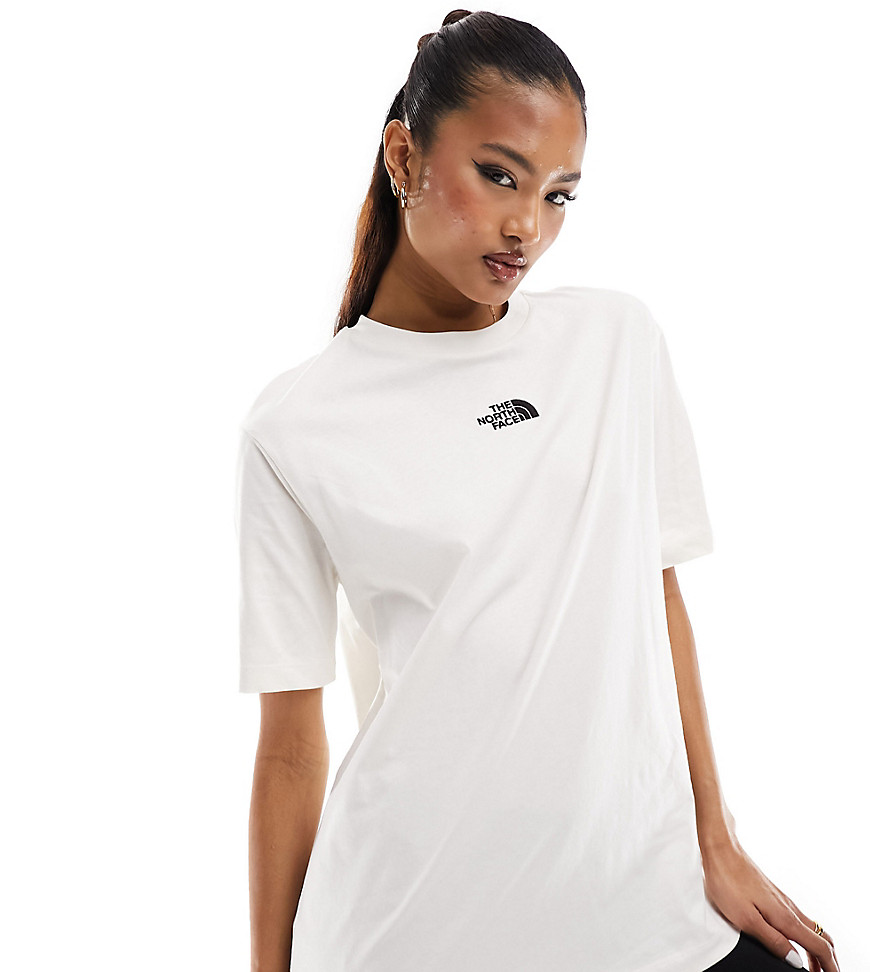 The North Face Oversized T-shirt In Cream Exclusive To Asos-white