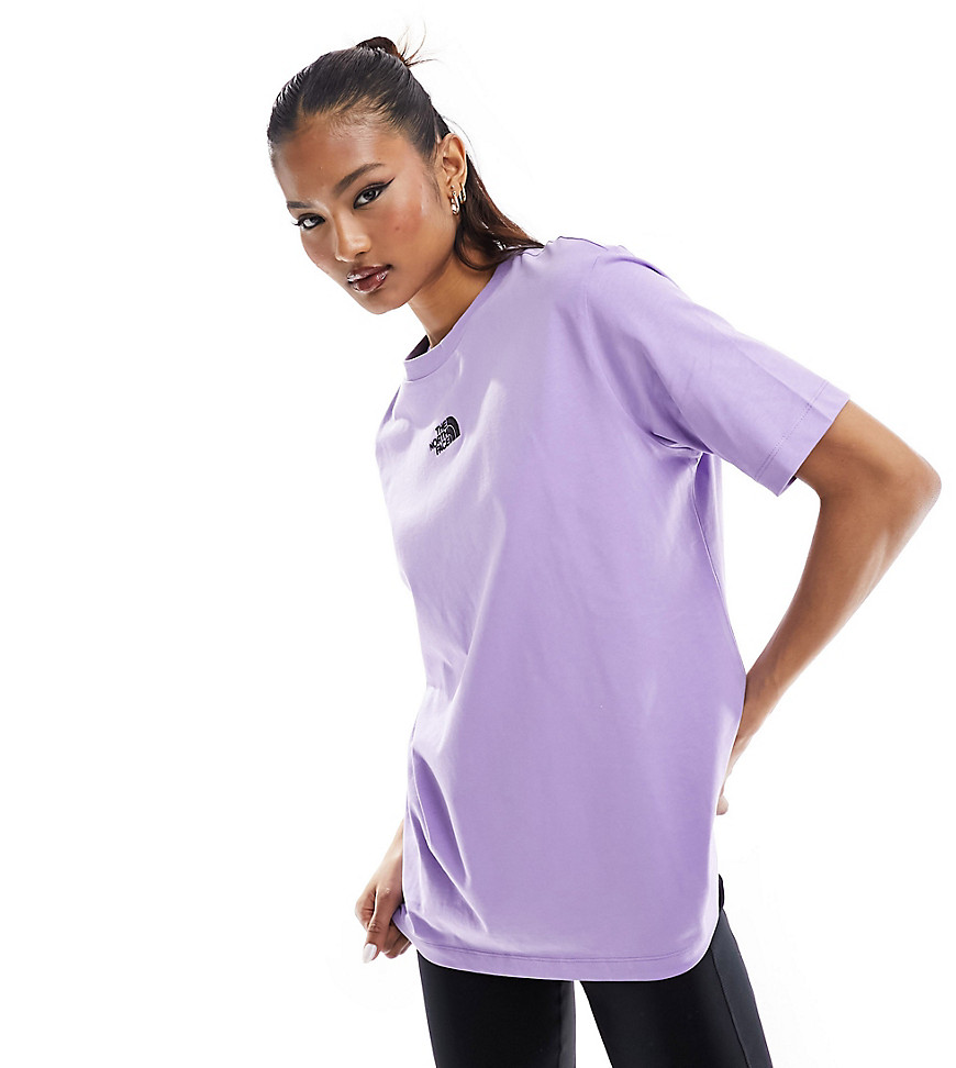 The North Face Oversized T-shirt In Lilac Exclusive At Asos-purple