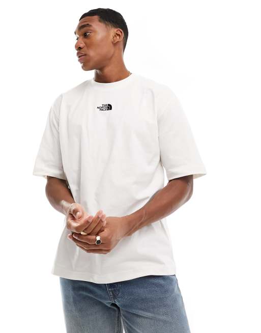 The North Face - Oversized T-shirt van zware stof in gebroken wit, exclusief bij ASOS 