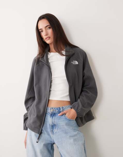 The North Face – Oxara – Antracytowoszary polar zapinany na zamek - view 1