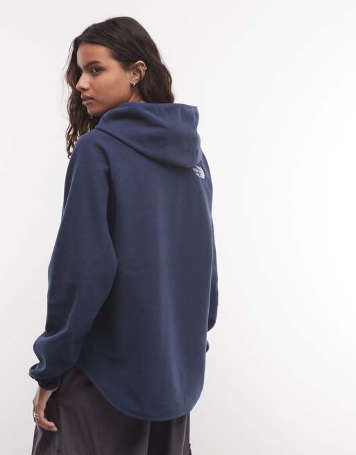 The North Face Oxara fleece met capuchon in marineblauw, 4 van 4