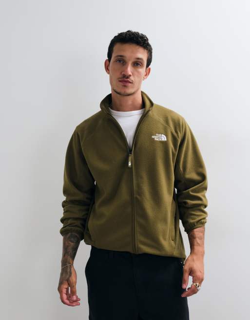 The North Face Oxara Fleece mit durchgehendem Reißverschluss in Khaki-Grün, 3 von 5