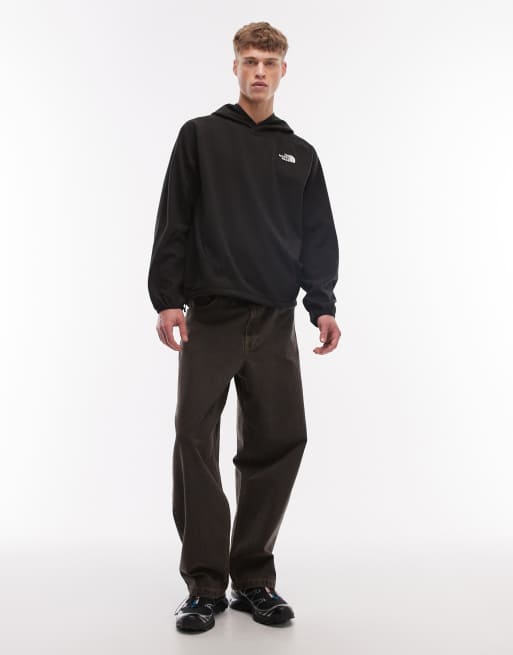 The North Face – Oxara – Fleece-Oberteil in Schwarz mit Kapuze, 2 von 5