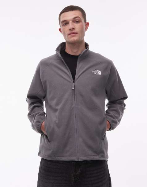 The North Face – Oxara – Fleecejacke in Hellgrau mit durchgehendem Reißverschluss - view 1