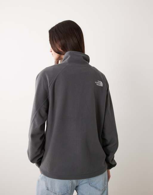 The North Face Oxara full zip fleece in anthracite grey, 4 of 4