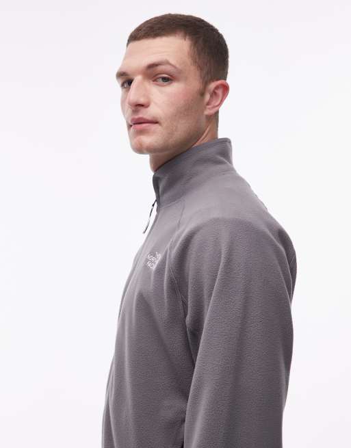 The North Face Oxara full zip fleece in light grey, 4 of 5