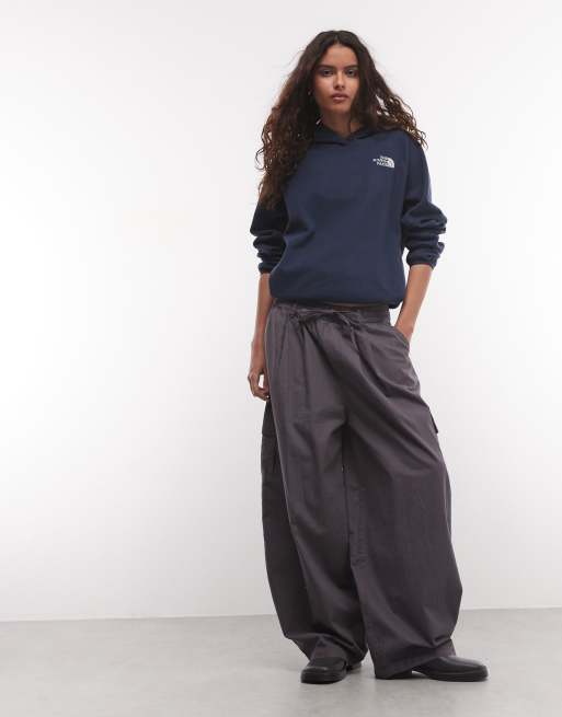 The North Face Oxara pile con cappuccio blu navy, 2 di 4