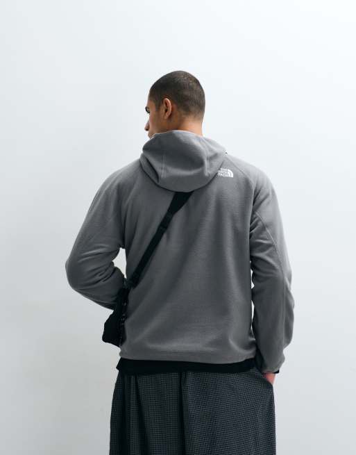 The North Face - Oxara - Polar gris perla ahumado con capucha para hombre, 5 de 5
