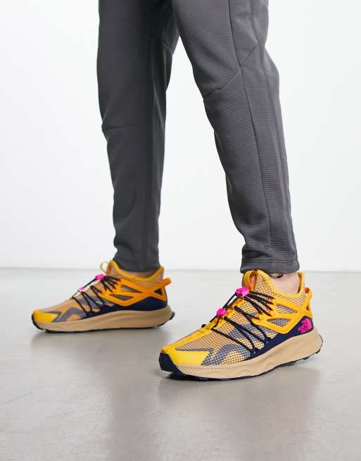 The North Face - Oxeye Tech - Halfhoge wandelsneakers in geel en stone, 3 van 4