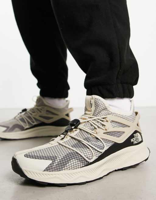 The North Face Oxeye Tech mid hiking trainers in stone and black, 3 of 4