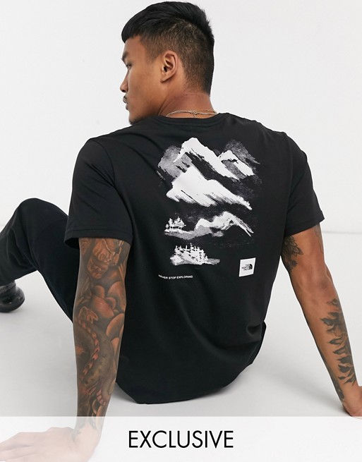 The North Face Painted t-shirt in black Exclusive at ASOS