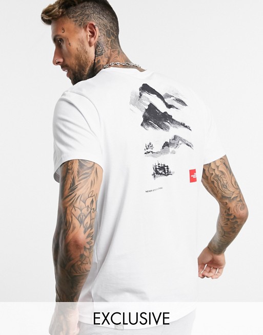 The North Face Painted t-shirt in white Exclusive at ASOS