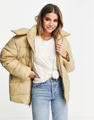 The North Face Palomar Down Parka In Beige-green | ModeSens