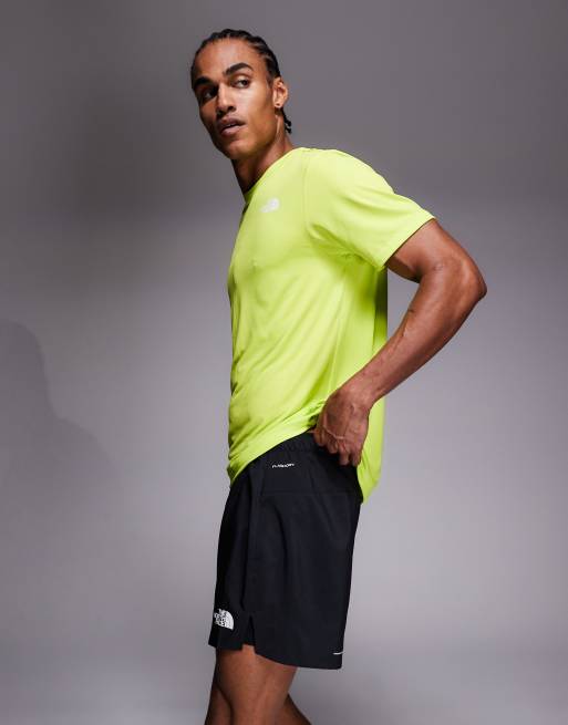 The North Face - Pantalones cortos de 5" negros con diseño 2 en 1 Lightbright, 3 de 5