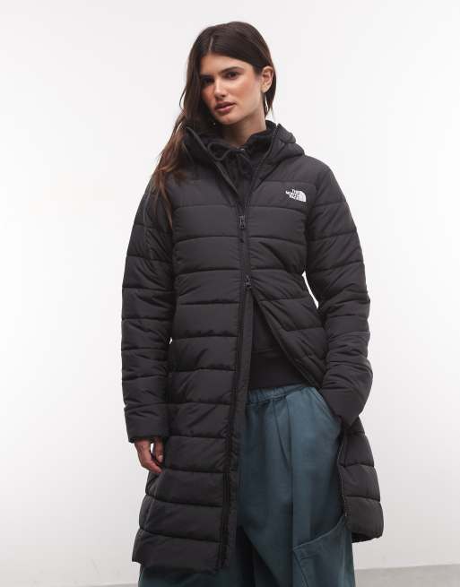 The North Face - parka larga con capucha Aconcagua en negro, 3 de 4