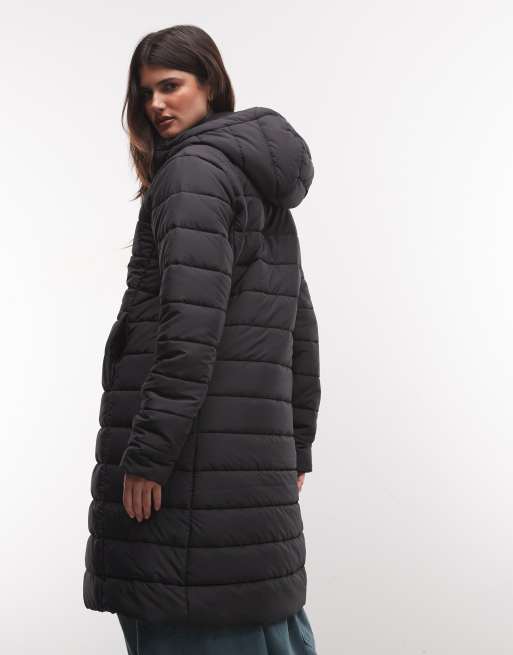 The North Face - parka larga con capucha Aconcagua en negro, 4 de 4