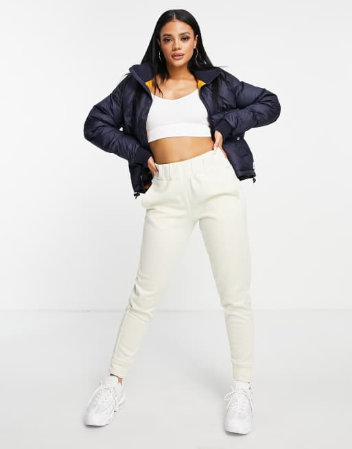 The North Face Parlata down jacket in navy, 3 of 4