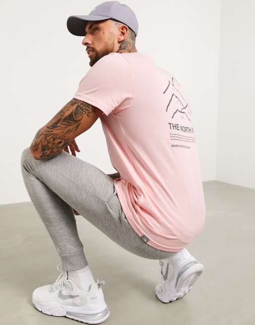 The North Face Peaks T Shirt In Pink Exclusive At Asos Asos