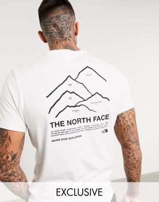 The North Face Peaks t-shirt in white 