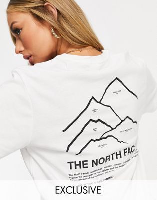 north face tshirt white