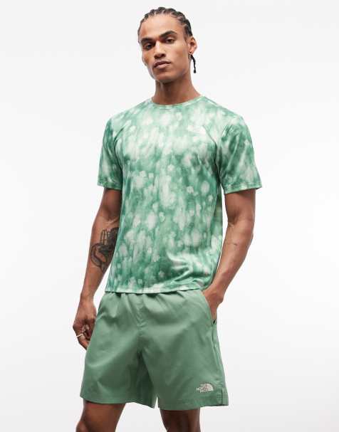The North Face - Pentadome 24/7 - T-shirt à logo et motif en relief - Imprimé vert - view 1