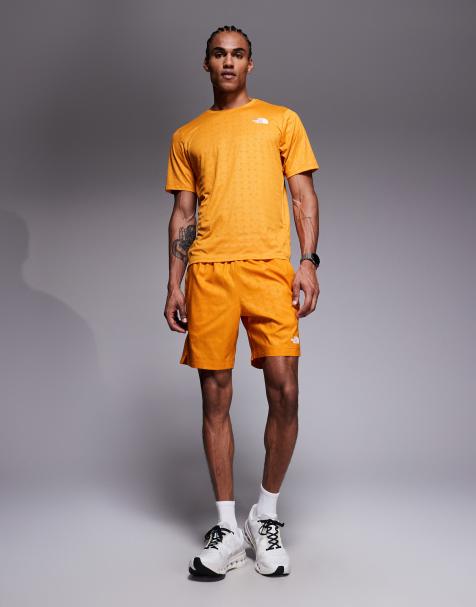 The North Face - Pentadome - 24/7 - T-shirt met logo in reliëf in oranje - view 1