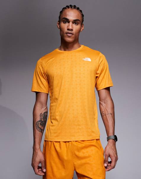 The North Face - Pentadome - 24/7 - T-shirt met logo in reliëf in oranje - view 1
