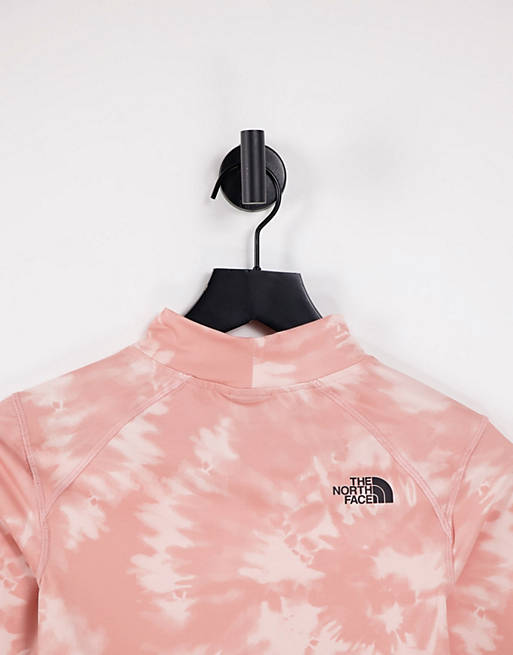 Designer Brands The North Face Perf cropped long sleeve t-shirt in pink tie dye Exclusive at  