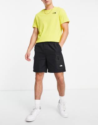 north face mens shorts black